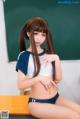 Coser@蠢沫沫 (chunmomo) Vol.034: 体操服蓝 (40 photos)