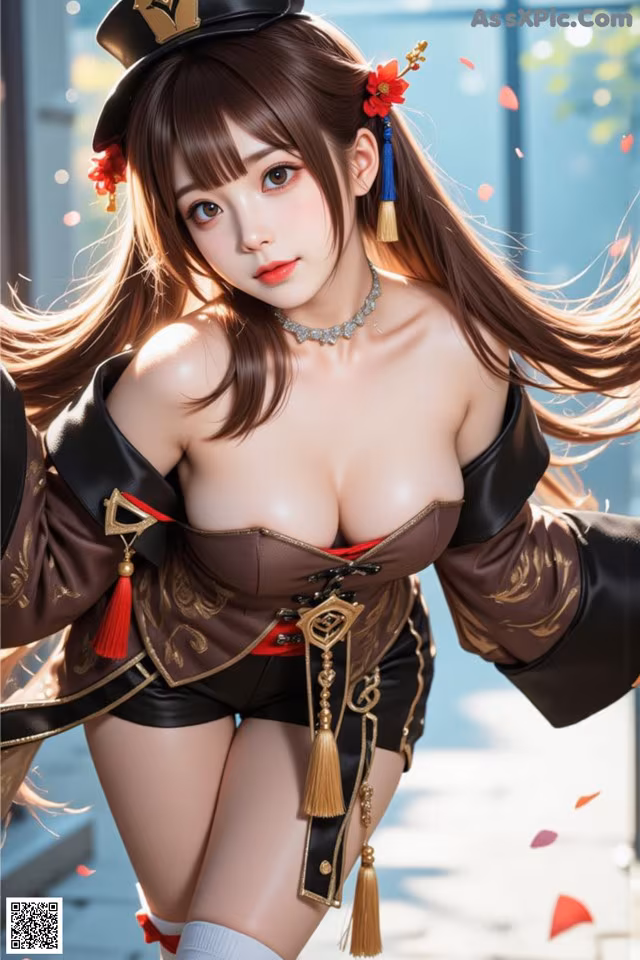 a woman in a top hat and stockings posing for a picture